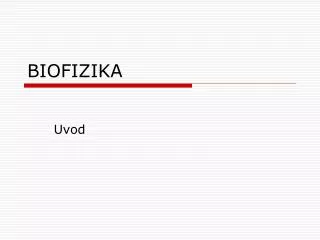 biofizika