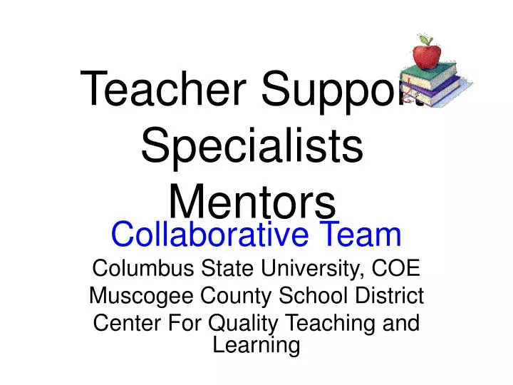 teacher support specialists mentors