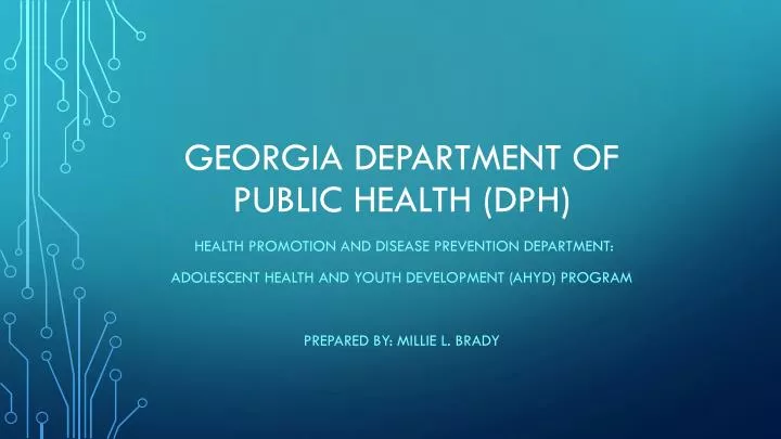 georgia department of public health dph