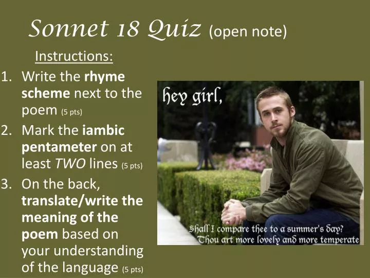sonnet 18 quiz open note