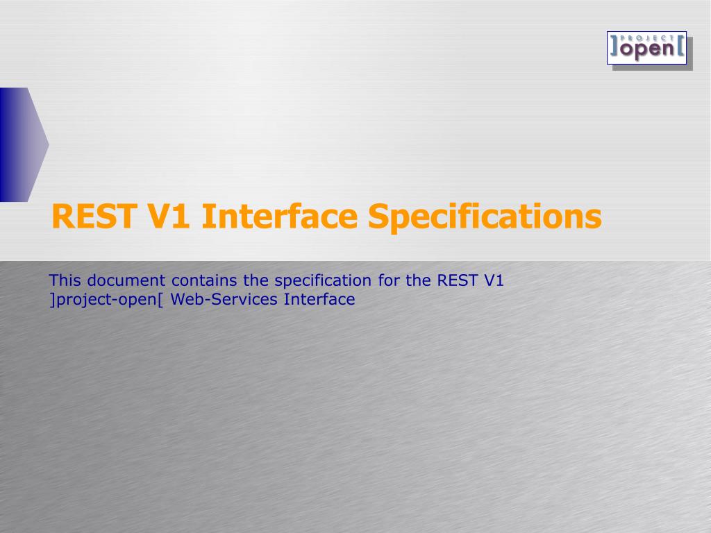PPT - REST V1 Interface Specifications PowerPoint Presentation, free ...