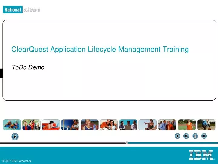 clearquest application lifecycle management training