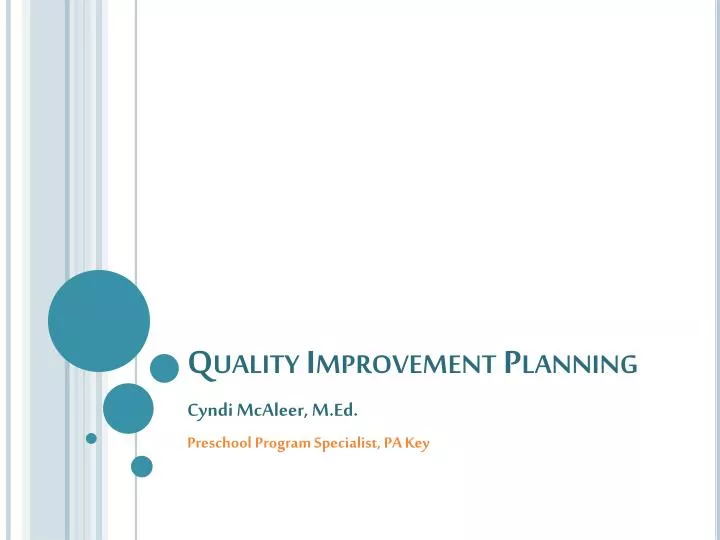 quality improvement planning