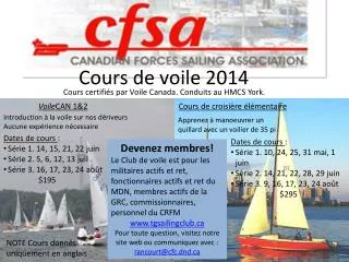 cours de voile 2014
