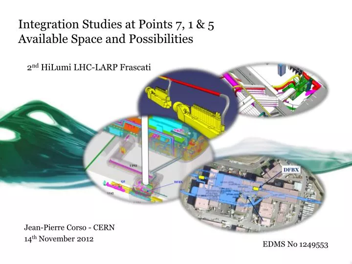 integration studies at points 7 1 5 available space and possibilities