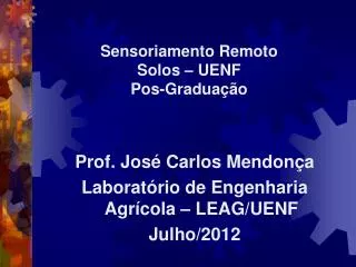 sensoriamento remoto solos uenf pos gradua o