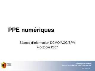 ppe num riques