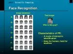Face Recognition - slide 1