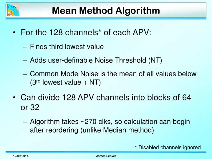 mean method algorithm