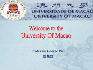 professor george wei