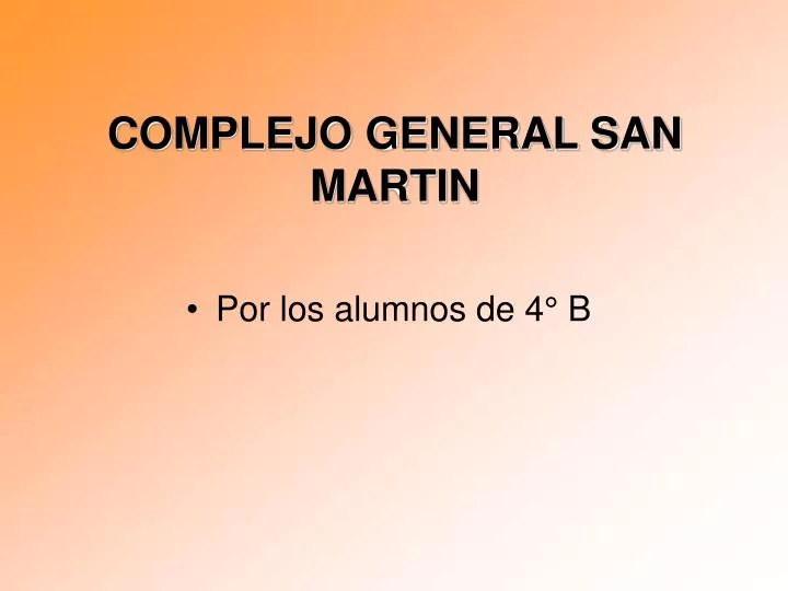 complejo general san martin