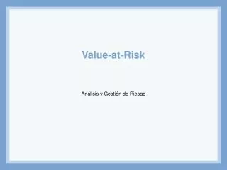 value at risk