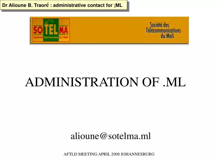 administration of ml