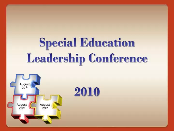 special education leadership conference 2010