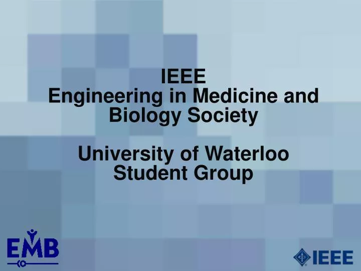 ieee engineering in medicine and biology society university of waterloo student group