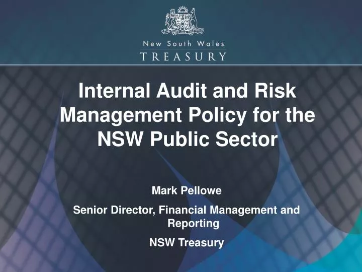 internal audit and risk management policy for the nsw public sector