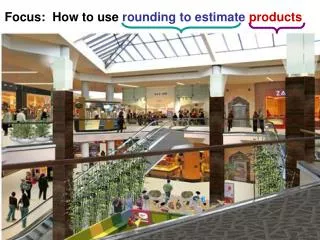 Focus: How to use rounding to estimate products