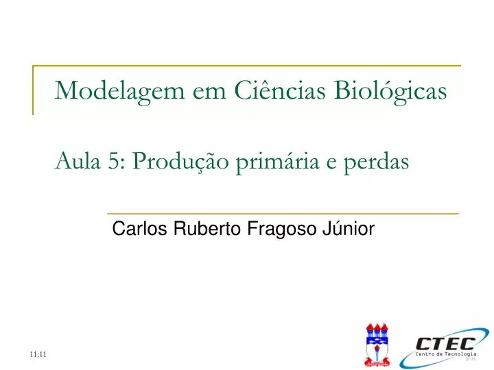 modelagem em ci ncias biol gicas aula 5 produ o prim ria e perdas