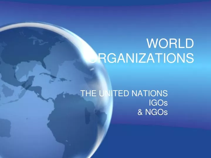 world organizations