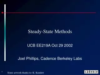 Steady-State Methods