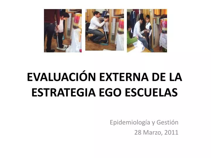 evaluaci n externa de la estrategia ego escuelas