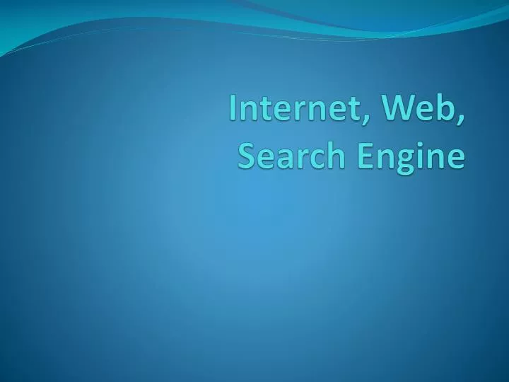 internet web search engine