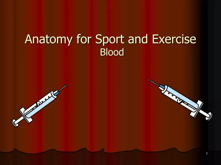 anatomy for sport and exercise blood
