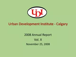 Urban Development Institute - Calgary