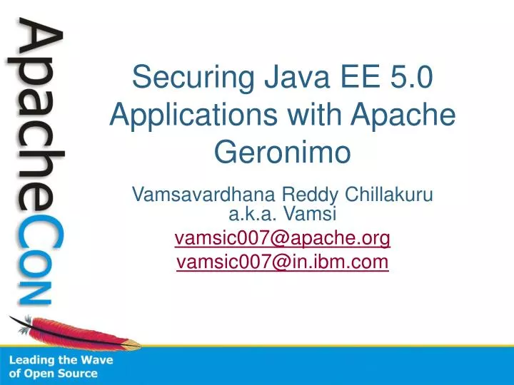 securing java ee 5 0 applications with apache geronimo