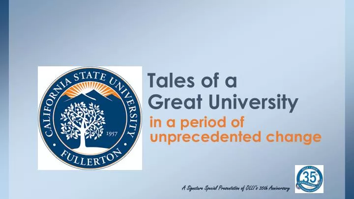 tales of a great university
