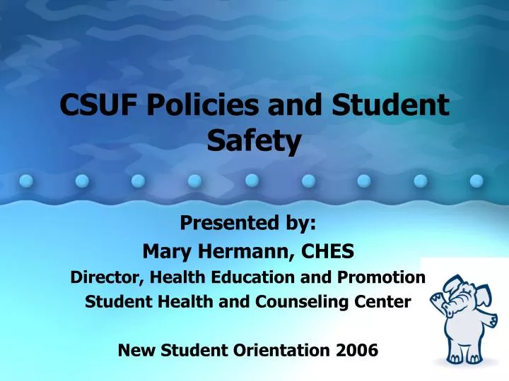 csuf policies and student safety