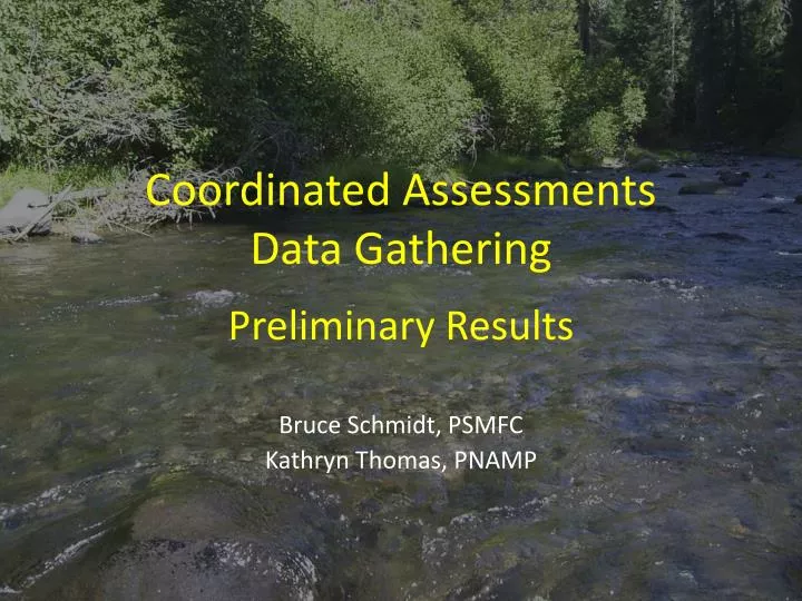 coordinated assessments data gathering