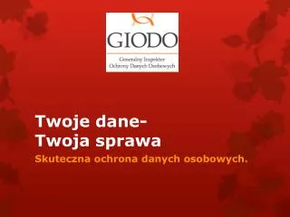 twoje dane twoja sprawa