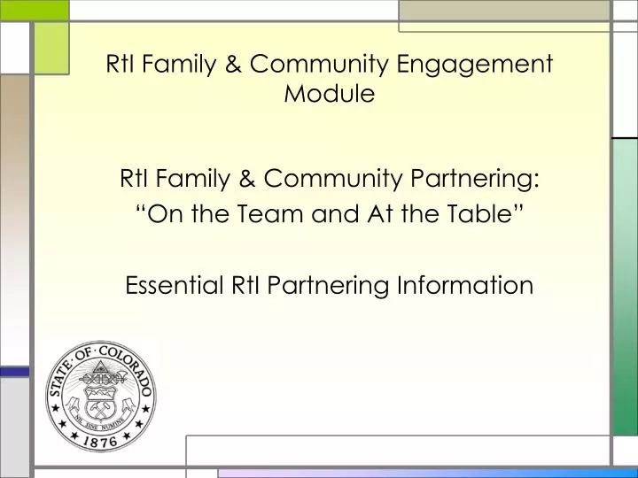 rti family community engagement module
