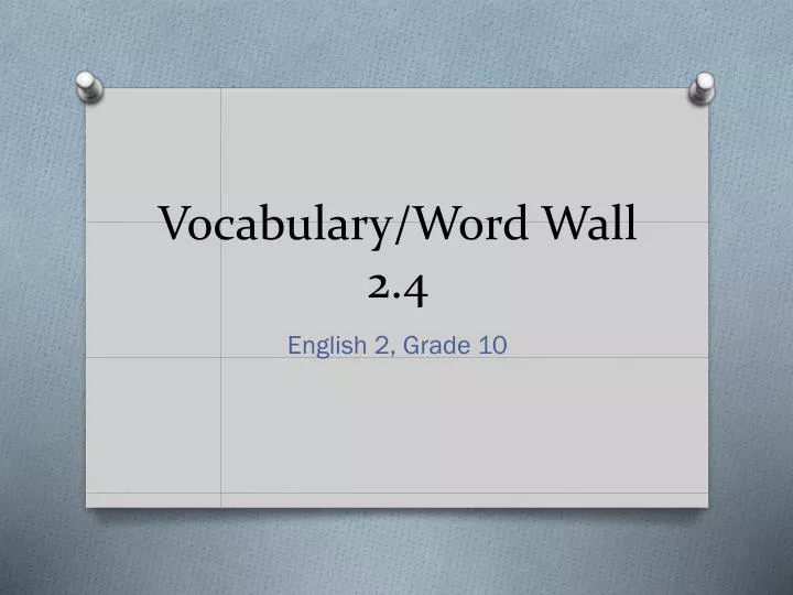 vocabulary word wall 2 4