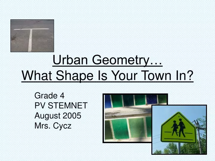 urban geometry what shape is your town in