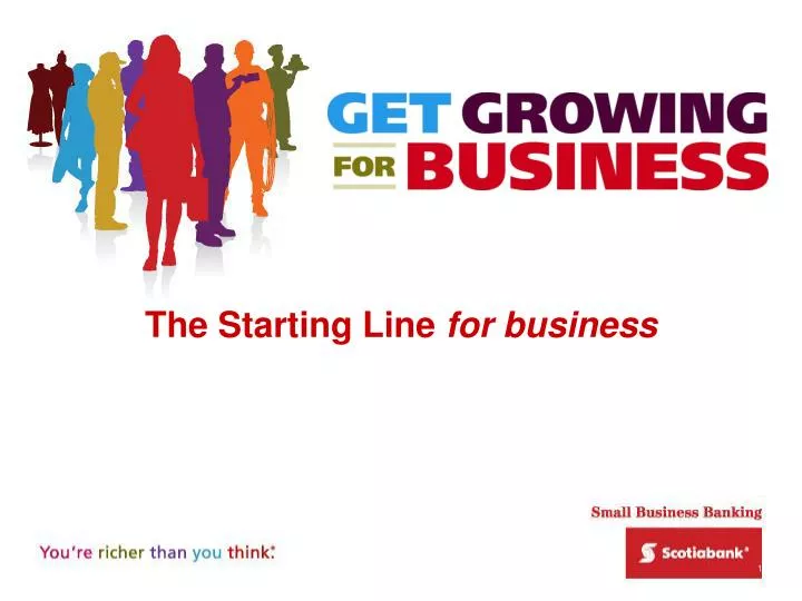 the starting line for business