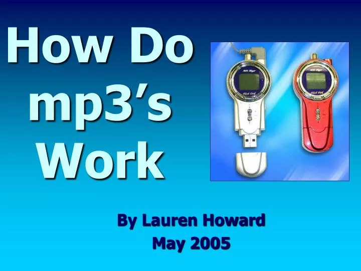 how do mp3 s work