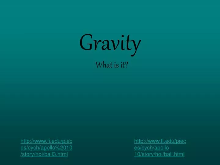 gravity