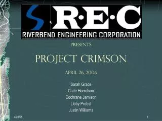presents Project Crimson April 26, 2006