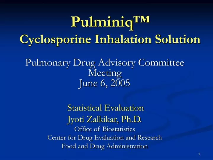 pulminiq cyclosporine inhalation solution