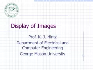Display of Images