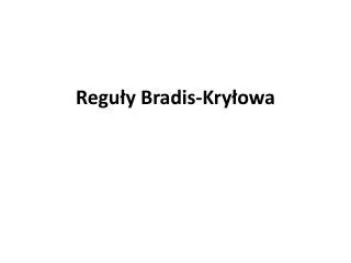 regu y bradis kry owa