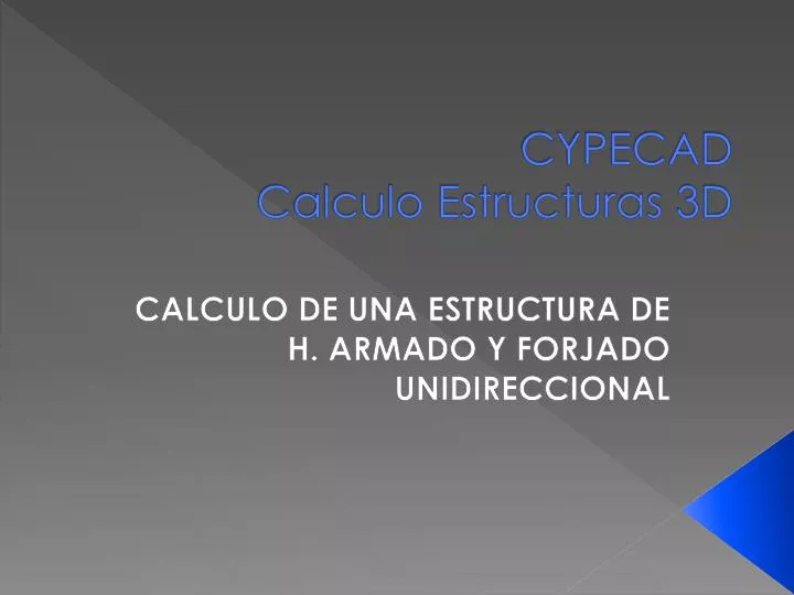 cypecad calculo estructuras 3d