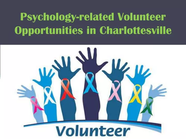 psychology related volunteer opportunities in charlottesville