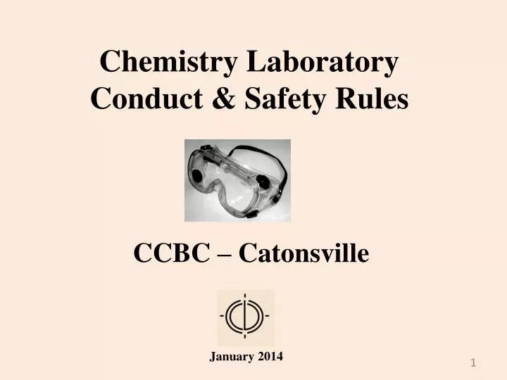 chemistry laboratory conduct safety rules