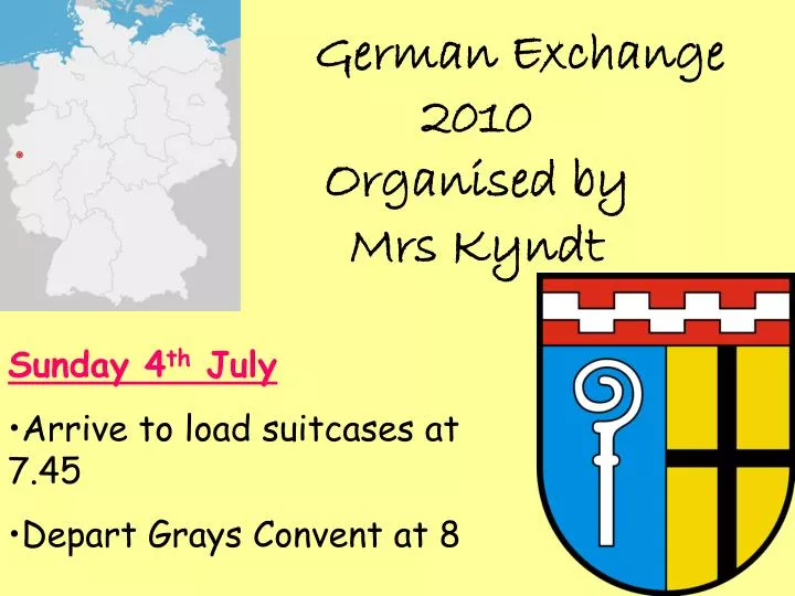 german exchange 2010 organised by mrs kyndt