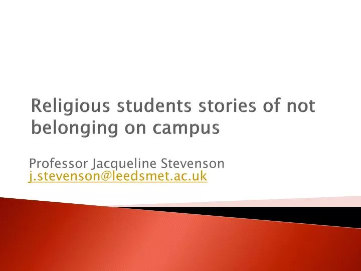 religious students stories of not belonging on campus