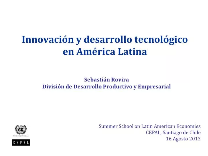 innovaci n y desarrollo tecnol gico en am rica latina