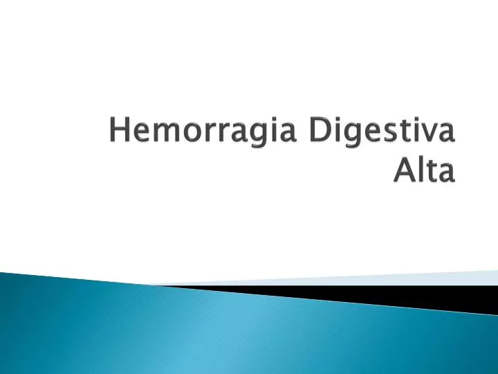 hemorragia digestiva alta